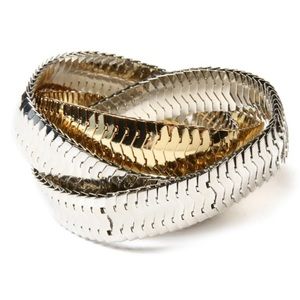 NWT Tri color Interconnected Bracelet